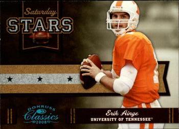 2008 Donruss Classics - Saturday Stars Platinum #SS-11 Erik Ainge Front