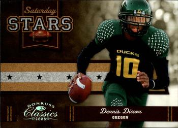 2008 Donruss Classics - Saturday Stars Silver Holofoil #SS-8 Dennis Dixon Front