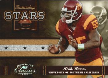 2008 Donruss Classics - Saturday Stars Silver Holofoil #SS-15 Keith Rivers Front
