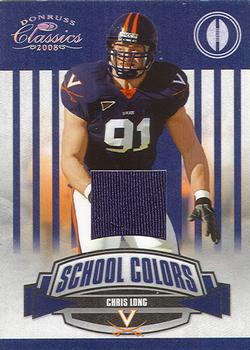 2008 Donruss Classics - School Colors Jerseys #SC-7 Chris Long Front