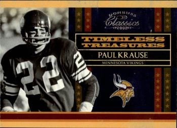 2008 Donruss Classics - Timeless Treasures #TT-6 Paul Krause Front