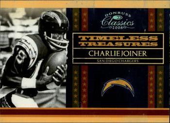 2008 Donruss Classics - Timeless Treasures Silver Holofoil #13 Charlie Joiner Front