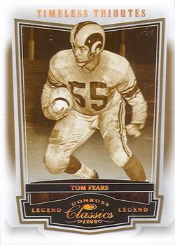 2008 Donruss Classics - Timeless Tributes Bronze #108 Tom Fears Front