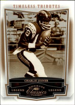 2008 Donruss Classics - Timeless Tributes Bronze #132 Charlie Joiner Front
