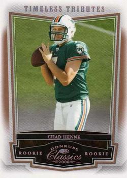 2008 Donruss Classics - Timeless Tributes Bronze #168 Chad Henne Front