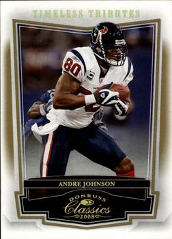 2008 Donruss Classics - Timeless Tributes Gold #40 Andre Johnson Front