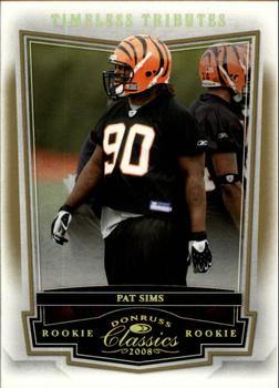 2008 Donruss Classics - Timeless Tributes Gold #159 Pat Sims Front