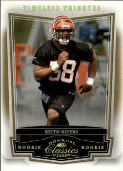 2008 Donruss Classics - Timeless Tributes Gold #218 Keith Rivers Front