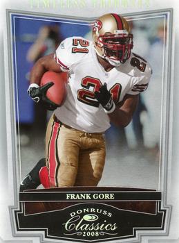 2008 Donruss Classics - Timeless Tributes Silver #83 Frank Gore Front