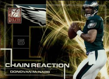 2008 Donruss Elite - Chain Reaction Gold #CR-15 Donovan McNabb Front