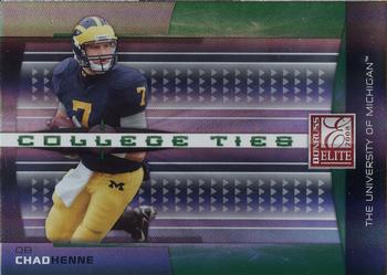 2008 Donruss Elite - College Ties Green #CT-23 Chad Henne Front