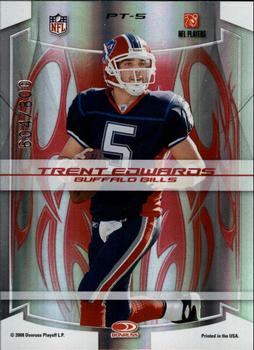 2008 Donruss Elite - Passing the Torch Red #PT-5 Jim Kelly / Trent Edwards Back