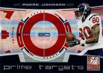 2008 Donruss Elite - Prime Targets Red #PT-22 Andre Johnson Front