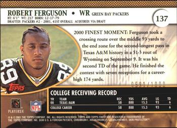 2001 Finest #137 Robert Ferguson Back