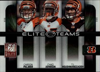 2008 Donruss Elite - Elite Teams Black #ET-3 Carson Palmer / Chad Johnson / T.J. Houshmandzadeh  Front