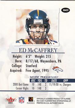2001 Fleer Authority #50 Ed McCaffrey Back