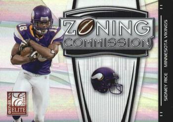 2008 Donruss Elite - Zoning Commission Black #ZC-7 Sidney Rice Front