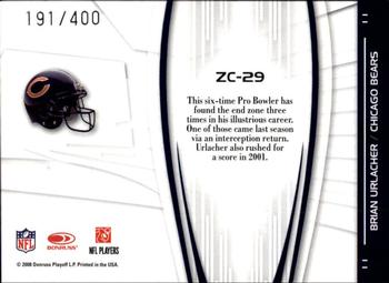 2008 Donruss Elite - Zoning Commission Black #ZC-29 Brian Urlacher Back
