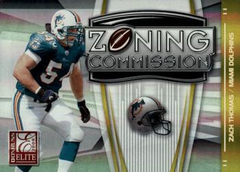 2008 Donruss Elite - Zoning Commission Gold #ZC-19 Zach Thomas Front