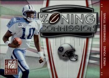 2008 Donruss Elite - Zoning Commission Red #ZC-8 Vince Young Front