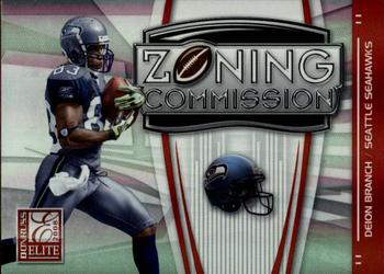 2008 Donruss Elite - Zoning Commission Red #ZC-13 Deion Branch Front