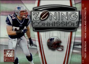 2008 Donruss Elite - Zoning Commission Red #ZC-15 Tedy Bruschi Front