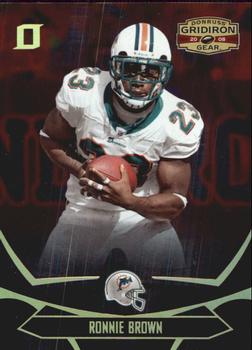 2008 Donruss Gridiron Gear - Gold Holofoil O's #53 Ronnie Brown Front