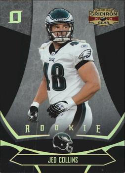 2008 Donruss Gridiron Gear - Gold Holofoil O's #141 Jed Collins Front