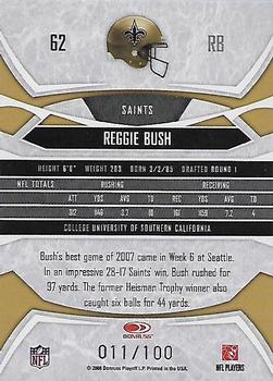 2008 Donruss Gridiron Gear - Gold Holofoil X's #62 Reggie Bush Back