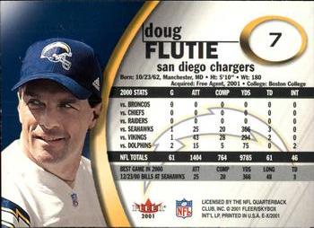 2001 Fleer E-X #7 Doug Flutie Back