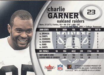 2001 Fleer E-X #23 Charlie Garner Back