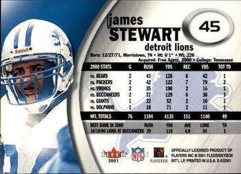 2001 Fleer E-X #45 James Stewart Back