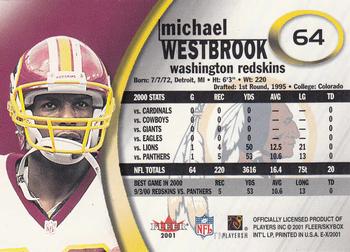 2001 Fleer E-X #64 Michael Westbrook Back