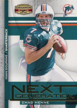 2008 Donruss Gridiron Gear - Next Generation Gold #NG-9 Chad Henne Front