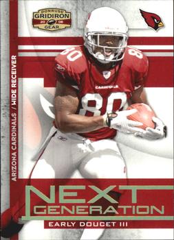 2008 Donruss Gridiron Gear - Next Generation Gold Holofoil #NG-23 Early Doucet Front