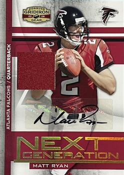 2008 Donruss Gridiron Gear - Next Generation Jerseys Autographs #NG-4 Matt Ryan Front