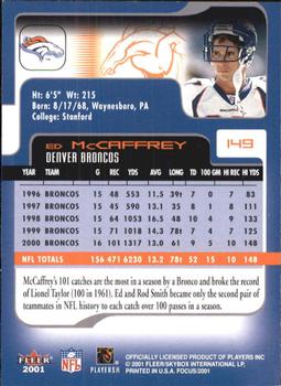 2001 Fleer Focus #149 Ed McCaffrey Back