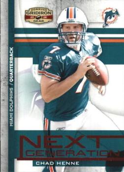 2008 Donruss Gridiron Gear - Next Generation Red #NG-9 Chad Henne Front