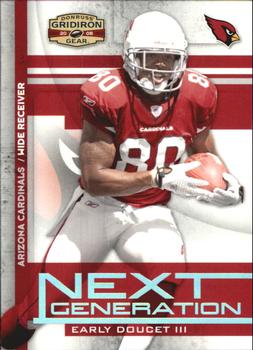 2008 Donruss Gridiron Gear - Next Generation Silver #NG-23 Early Doucet Front
