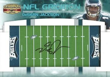 2008 Donruss Gridiron Gear - NFL Gridiron Rookie Signatures #NFLGR-3 DeSean Jackson Front