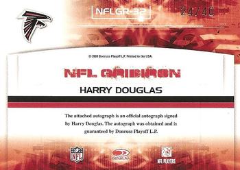 2008 Donruss Gridiron Gear - NFL Gridiron Rookie Signatures #NFLGR-32 Harry Douglas Back