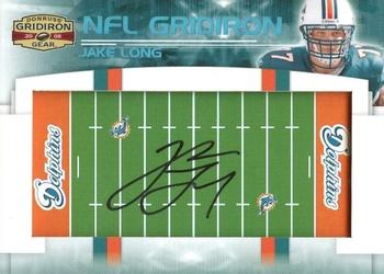 2008 Donruss Gridiron Gear - NFL Gridiron Rookie Signatures #NFLGR-33 Jake Long Front