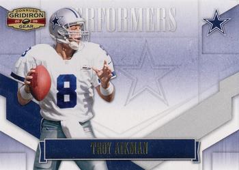 2008 Donruss Gridiron Gear - Performers Gold #P-45 Troy Aikman Front