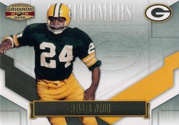 2008 Donruss Gridiron Gear - Performers Gold #P-48 Willie Wood Front