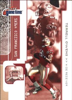 2001 Fleer Game Time #8 Terrell Owens Front