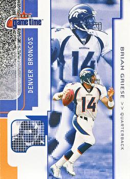 2001 Fleer Game Time #27 Brian Griese Front