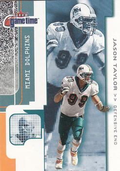 2001 Fleer Game Time #43 Jason Taylor Front