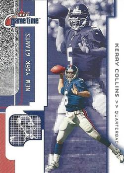 2001 Fleer Game Time #58 Kerry Collins Front