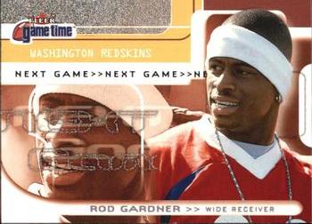 2001 Fleer Game Time #115 Rod Gardner Front