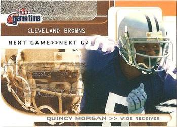 2001 Fleer Game Time #119 Quincy Morgan Front